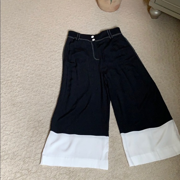 Women’s color blocked wide leg pants - Picture 1 of 3